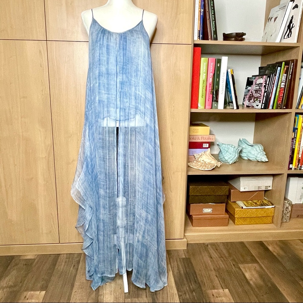 Mes Demoiselles silk chiffon flowy tank top